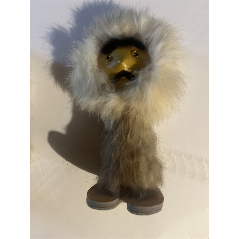 Eskimo Souvenir Dolls from Copper Falls State Park Wisconsin vintage 6 inch - Picture 4 of 10